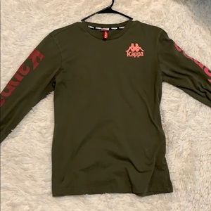 Olive Green Kappa Long-Sleeve T-Shirt